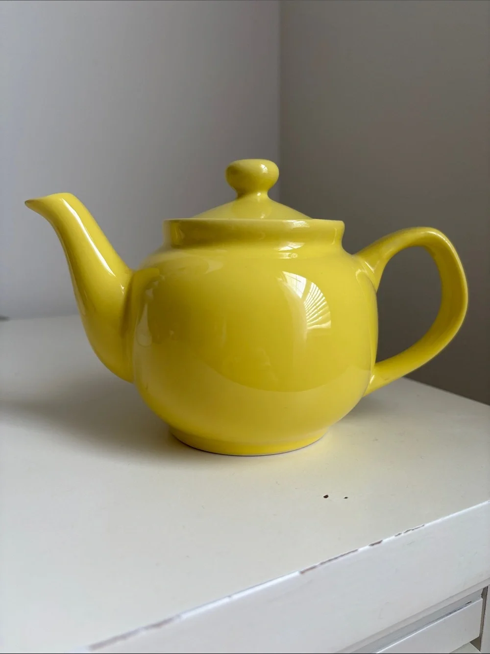Bright Yellow Teapot Old Amsterdam Porcelain Works